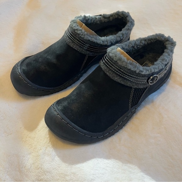 JBU Ginger Faux Shearling Lined Slip On Casual Mules 6 - Picture 2 of 9